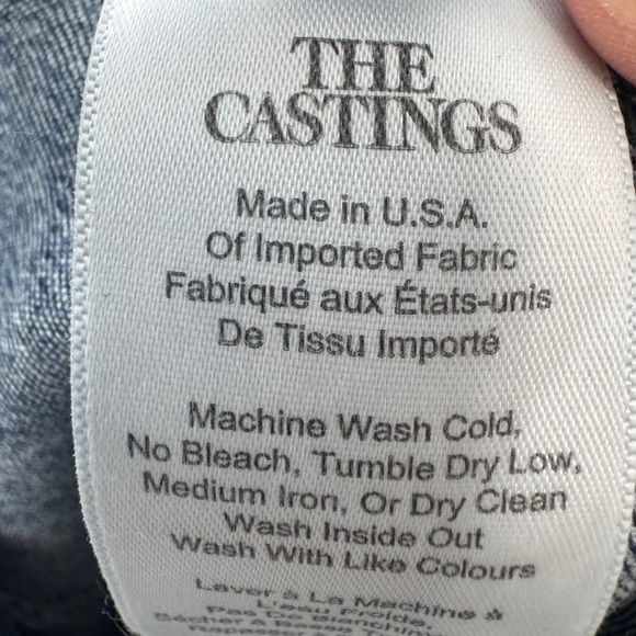 Aritzia The Castings Classic Denim Pencil Skirt Blue - Picture 3 of 9